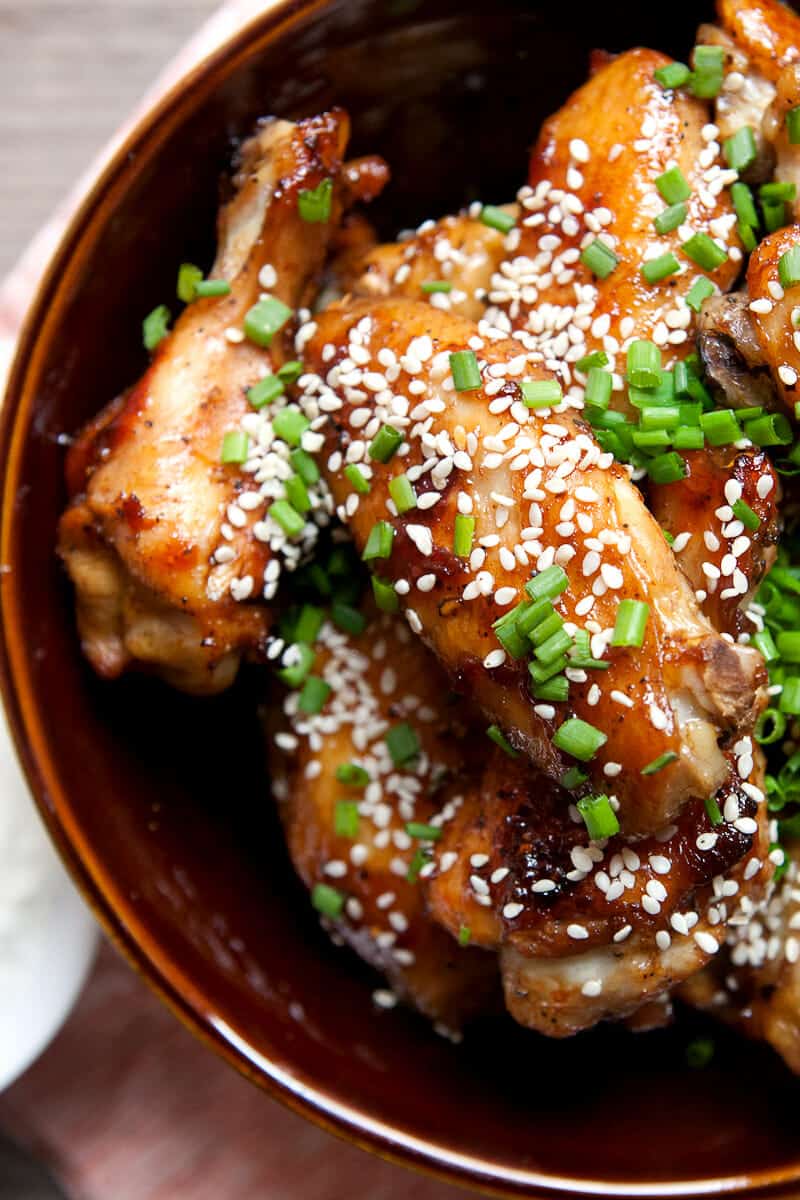 Sticky Chicken Wings Recipe with Chili Garlic Sauce