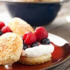 Mini Biscuits and Berries