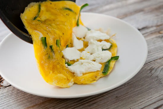 Golden beet omelet.