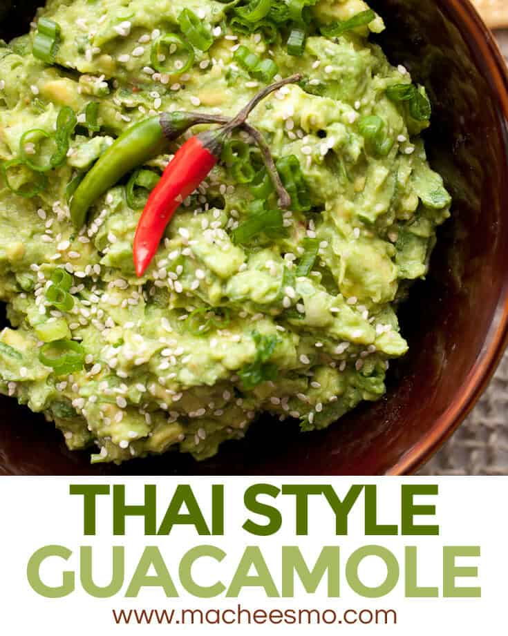 Thai Guacamole: A nice twist on the classic appetizer with spicy Thai bird chilis, sesame oil, and lots of fresh herbs. Share it or don't!