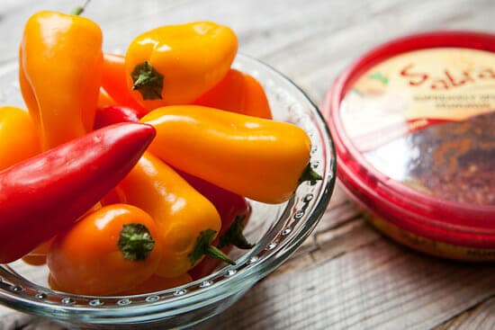 Sweet peppers for stuffing.