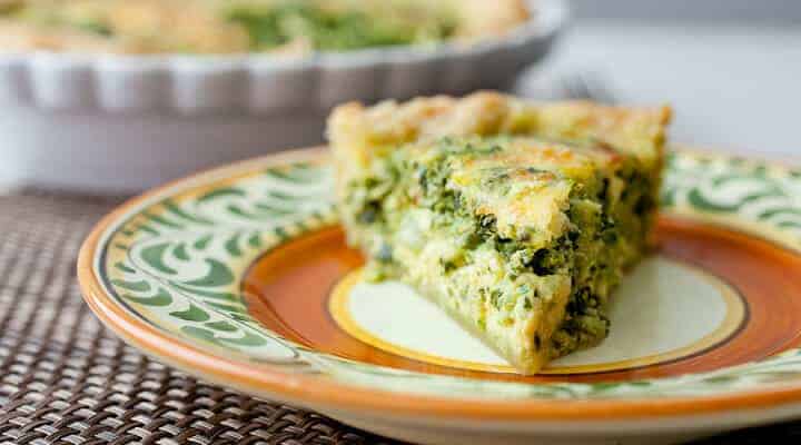 Pesto Kale Quiche: Packed with sautéed kale, pesto, and parmesan, this quiche is my new favorite brunch item. Inspired from a Whisked! DC Bakery item!