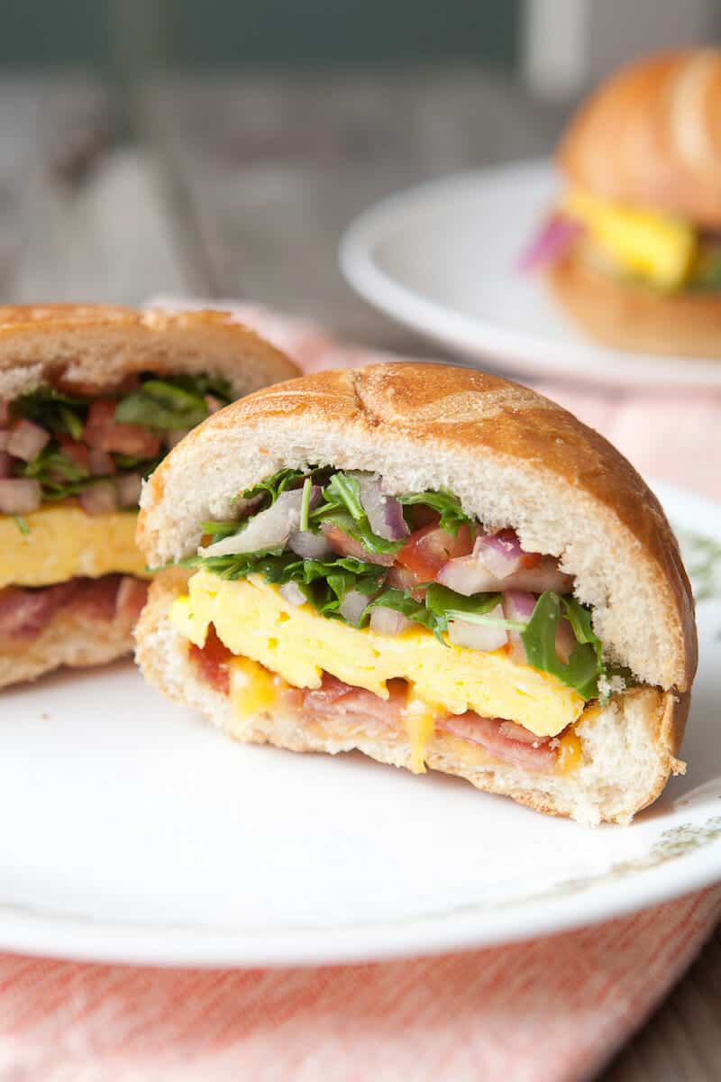 Hollow Hard Roll Breakfast Sandwich