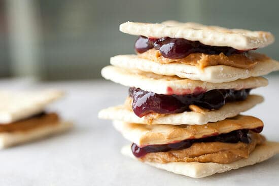 saltine cracker recipes - PB&J