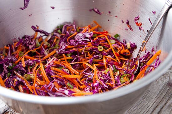 Crunchy slaw.
