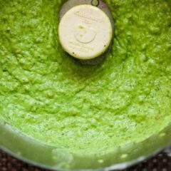All-Purpose Summer Green Sauce: This is just a great medley of fresh summer flavors blended together. It takes just a few minutes to blend together and can be used on almost anything savory. It's great on grilled foods or even as a sturdy salad dressing. Make it and slather it on everything! | macheesmo.com