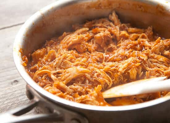 Shredded chicken for sloppy joes