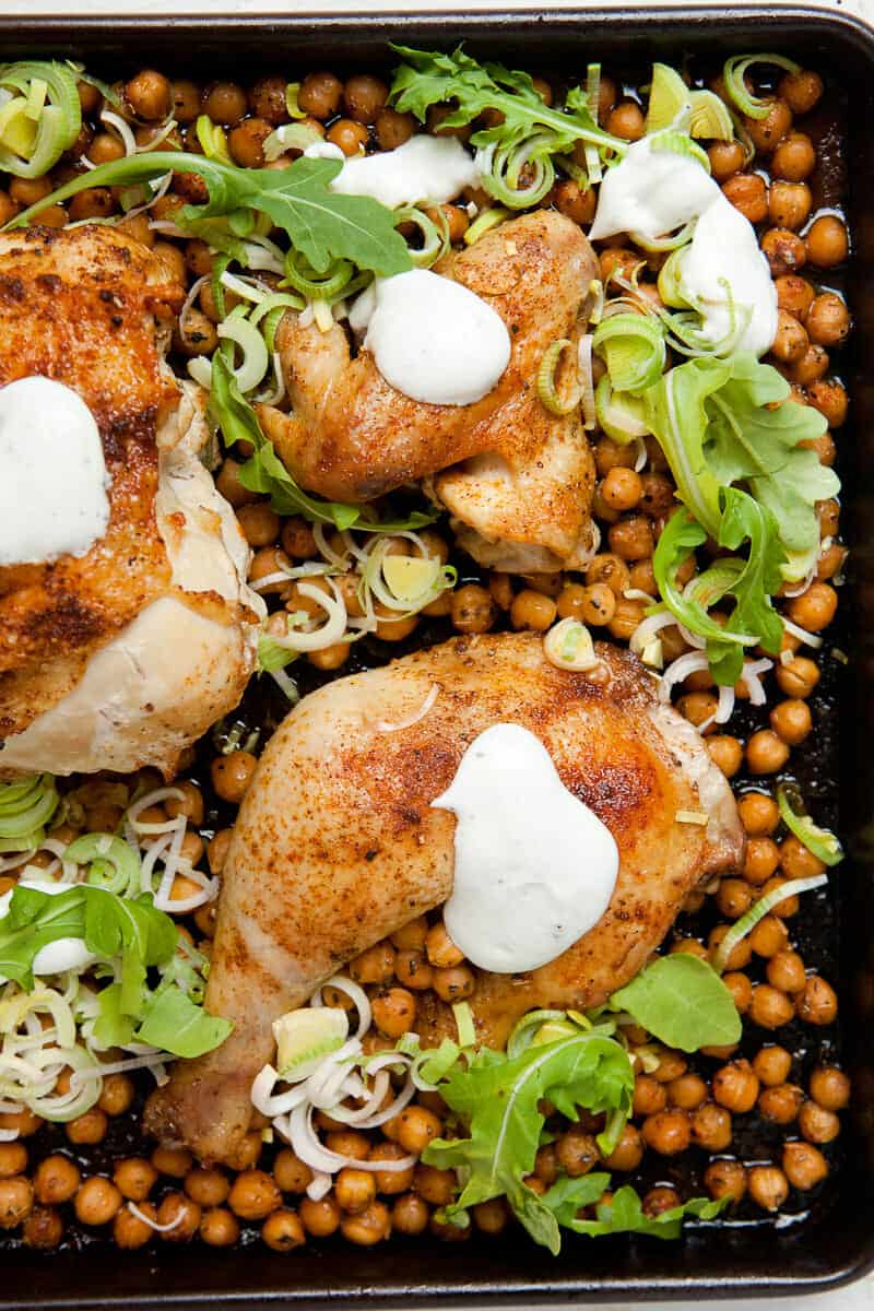 Easy Chicken Sheet Pan Supper: Making dinner is as easy as putting a sheet pan in a hot oven! The trick to this is to make sure you add the ingredients to the sheet pan in the right order! | macheesmo.com
