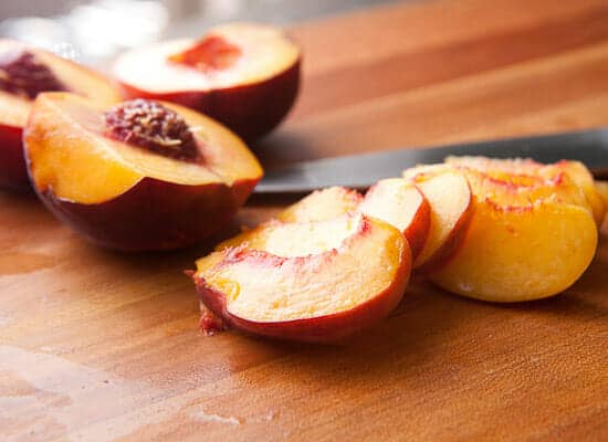 Fresh Peaches - Peach dutch baby.