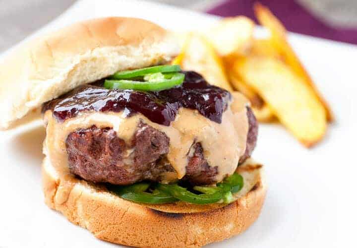 Spicy Peanut Butter & Jelly Burger