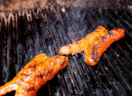 Choripan grilling