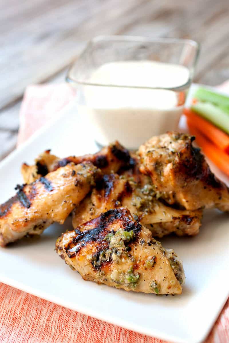 How to Grill Chicken Wings: The step-by-step best way to make fall-of-the-bone chicken wings on the grill! You can use any rub or sauce once you get the method down!