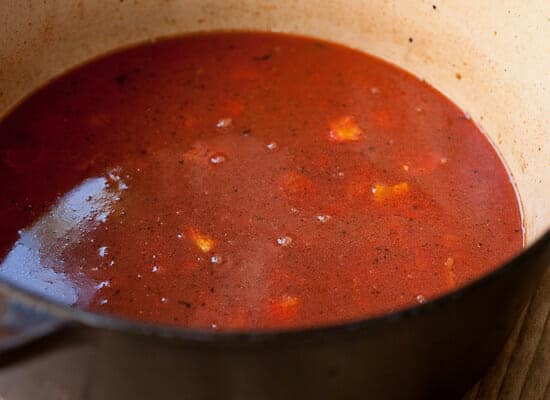 Starting sauce for braising.