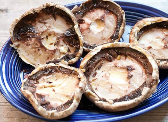 Artichoke stuffed mushrooms.