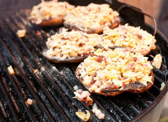 Artichoke stuffed mushrooms