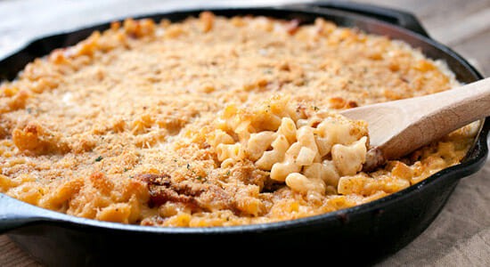 Cast Iron Skillet Recipes - mac and cheese