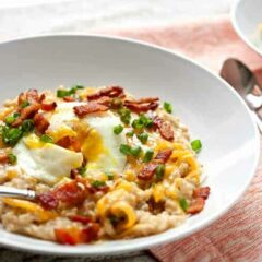 Cheesy Bacon Oatmeal