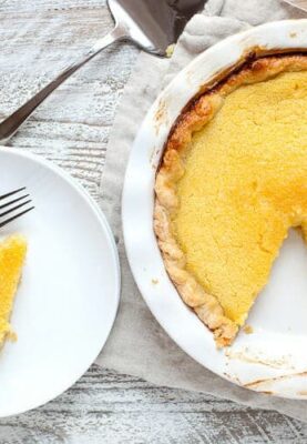 Old Fashioned Lemon Buttermilk Pie: This custard pie is such an unassuming pie. That's good news because it means people won't go for it first. But, once someone tries it, it'll go quick. Easy to make with just a few ingredients! | macheesmo.com