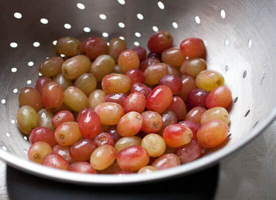 Roasted Grapes with Whipped Goat Cheese
