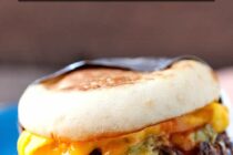This quick protein breakfast sandwich can be ready in no time and is packed with protein and good fats to kick your day off. Skip the fast food! macheesmo.com #protein #breakfast #sandwich
