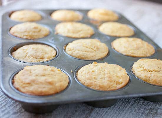 Cheddar Stuffed Corn Muffins