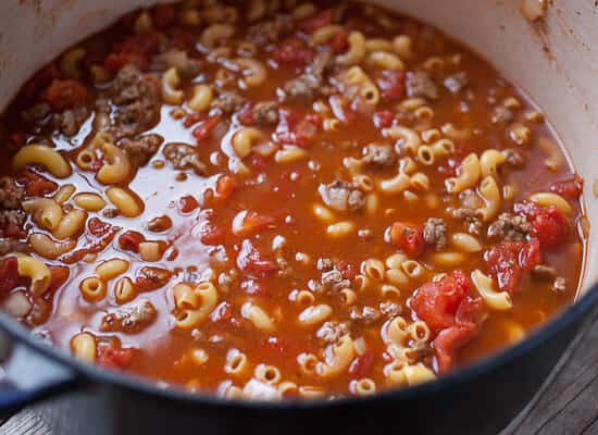 One Pot Cheeseburger Pasta