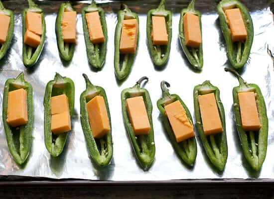 Jalapeño Poppers in the oven