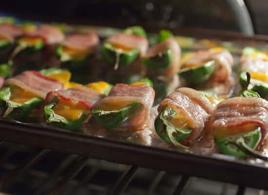 Baking jalapeño Poppers in the oven