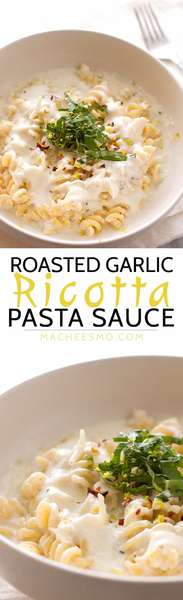 Pin for ricotta pasta sauce.