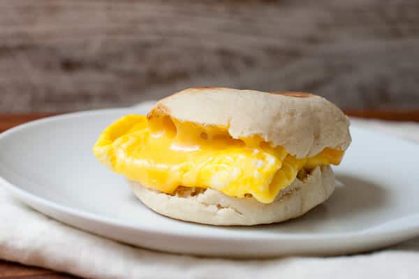 American Cheese Breakfast Sandwich