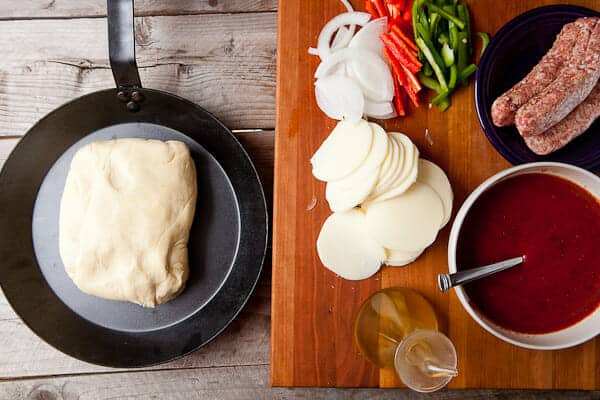 Cast Iron Deep Dish Pizza