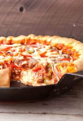 Cast Iron Deep Dish Pizza