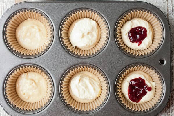Cream Cheese and Jam Muffins