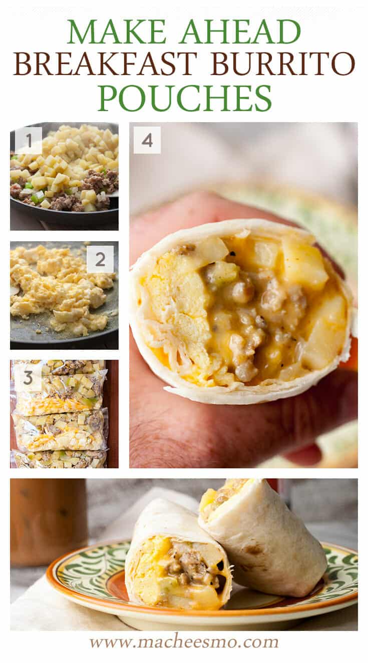 Make Ahead Breakfast Burritos: These are a great weekday breakfast idea. Be sure to check out my easy trick for making your burrito taste as fresh and delicious as possible! | macheesmo.com