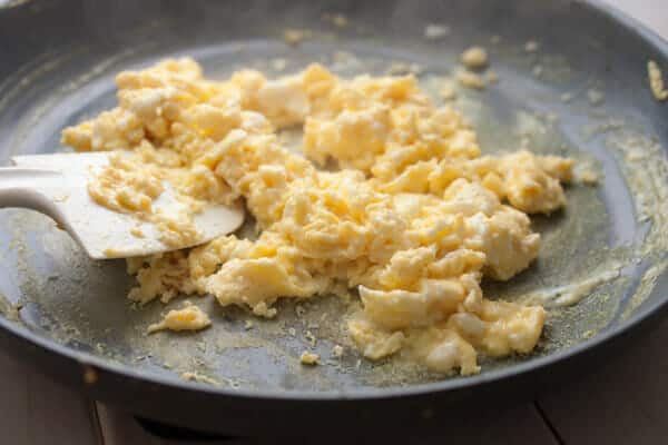 Make Ahead Breakfast Burritos scrambled