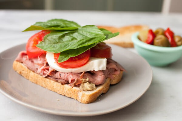 Roast Beef Caprese Sandwich 