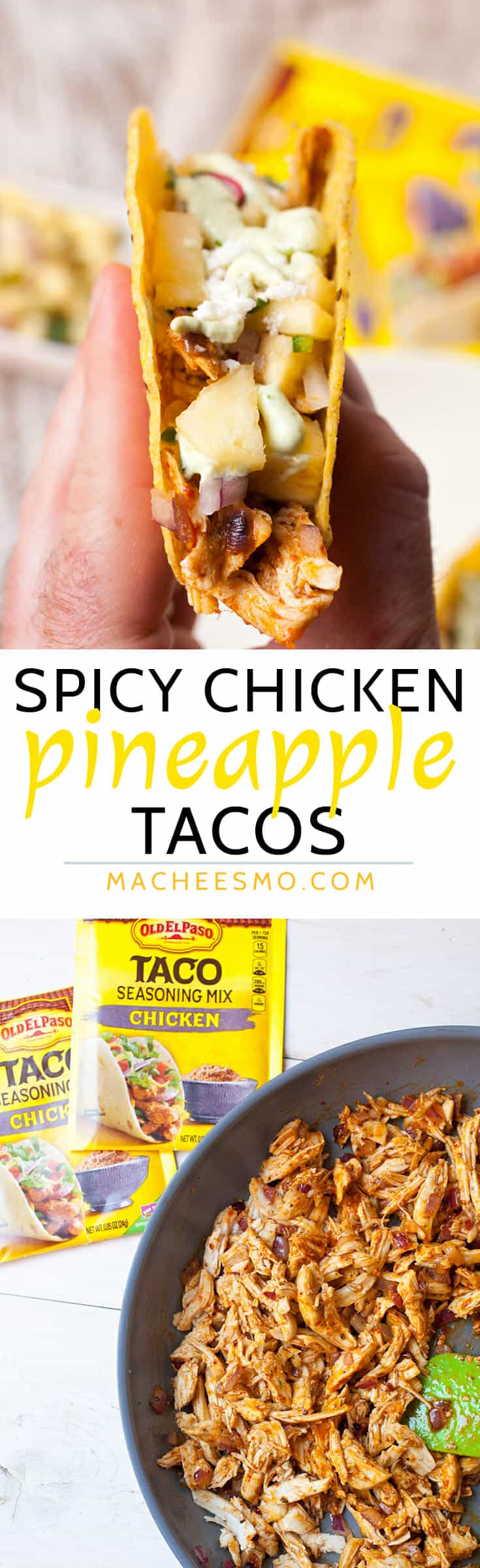 Spicy Pineapple Chicken Tacos