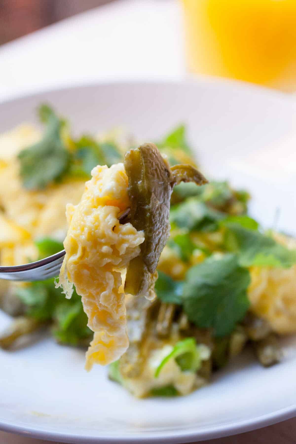 Cactus Scrambled Eggs: I just discovered the joys of cooking with cactus and now I can't stop. This scrambled egg dish is a great intro and an easy way to get used to cooking with this fun vegetable. | macheesmo.com