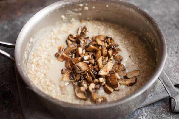 Savory Ginger Mushroom Oatmeal