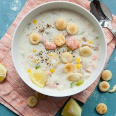 30 minute salmon chowder