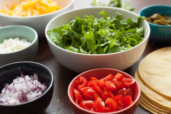 Toppings - Easy Chicken Tostada Recipe