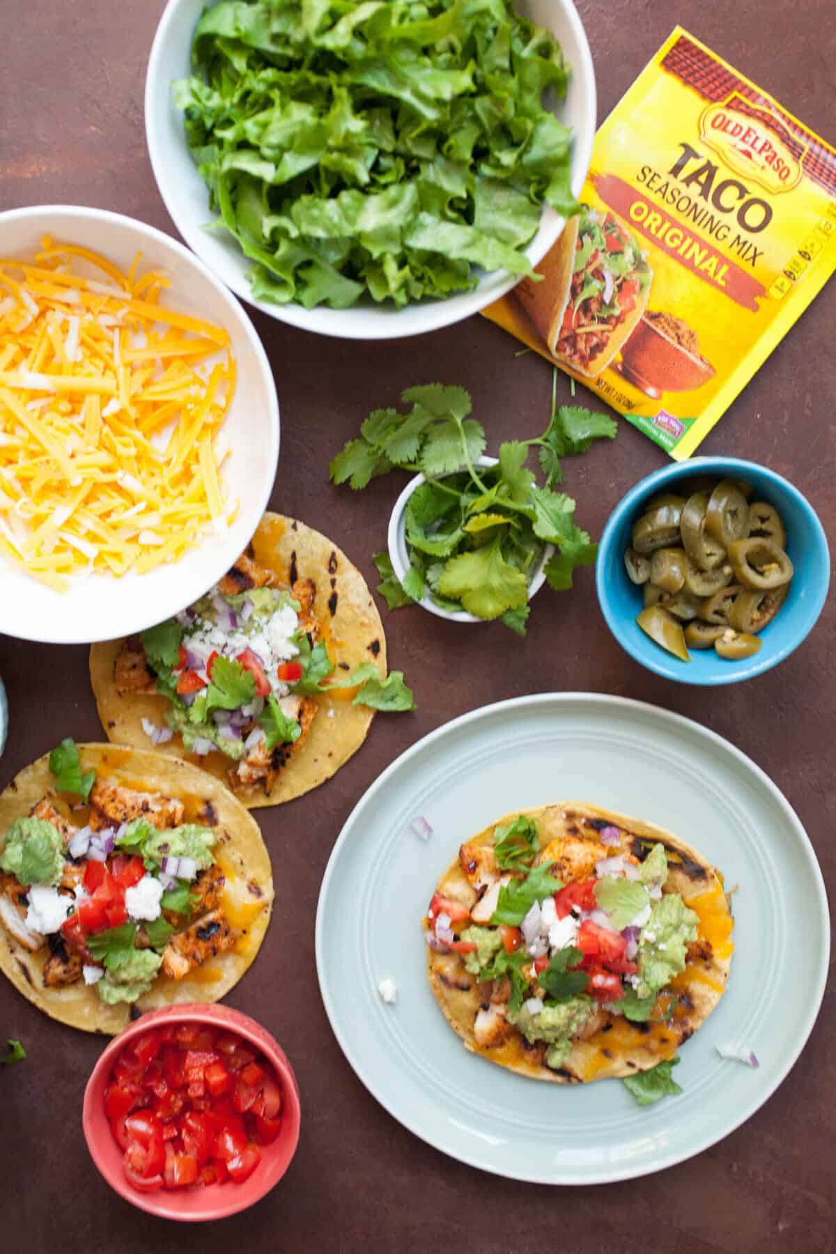 Grilled Chicken Tostadas