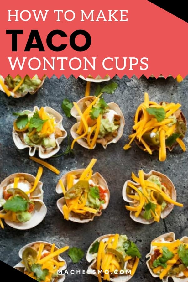 Taco Wonton Cups