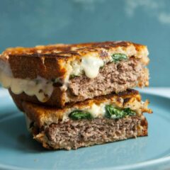 Spinach Fontina Patty Melt