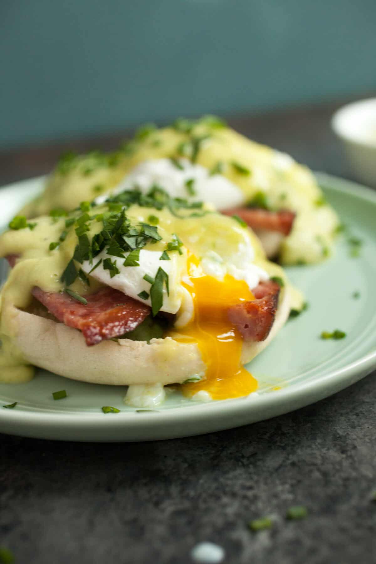 Green Eggs and Ham Benedict.