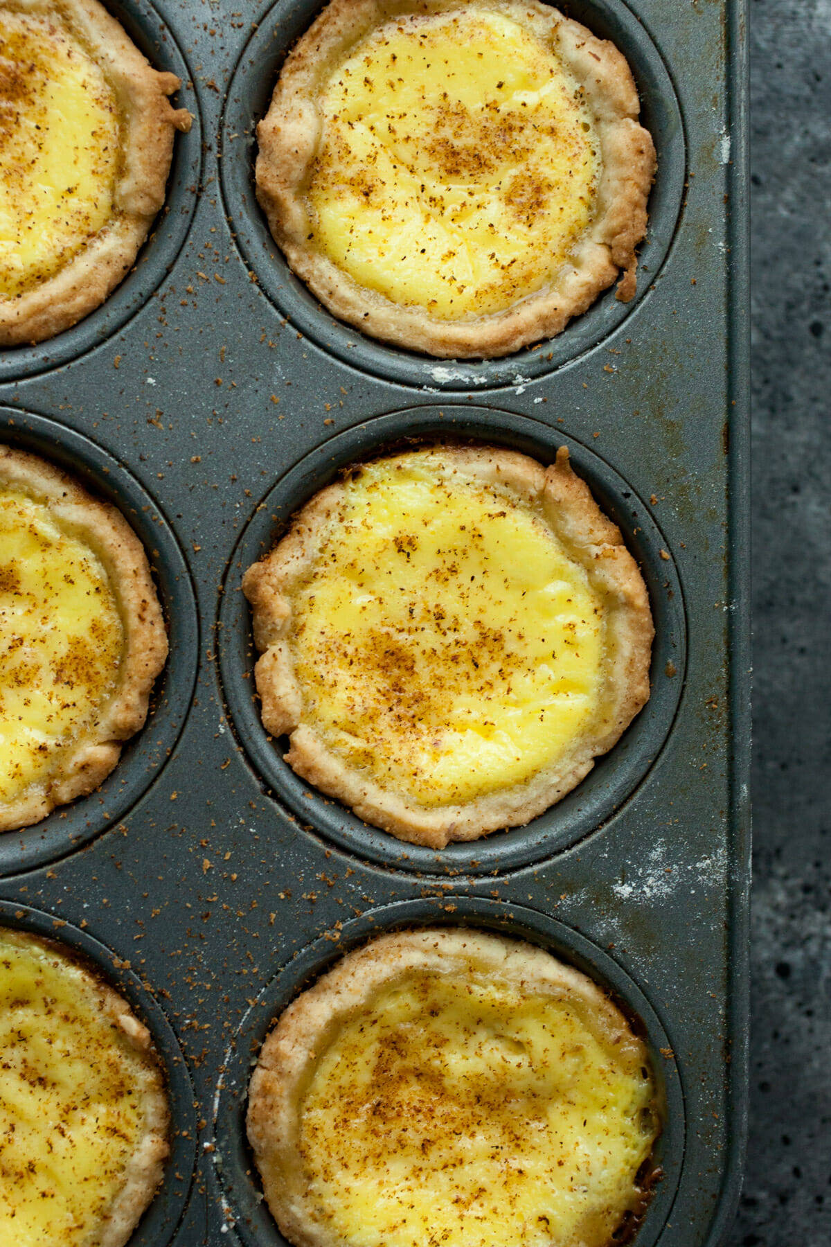 Egg Custard Tarts Baked