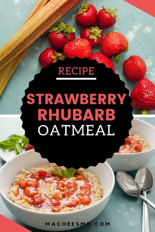 Strawberry Rhubarb Oatmeal Bowls