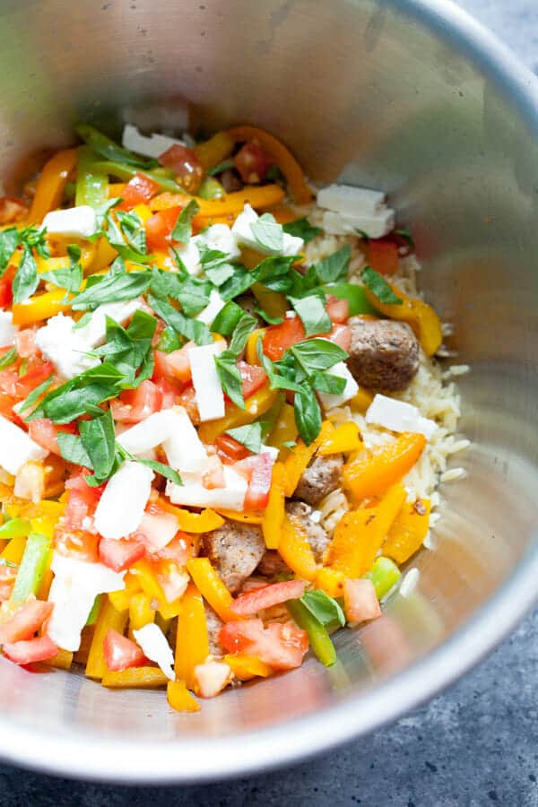 Turkey Meatball Orzo Salad