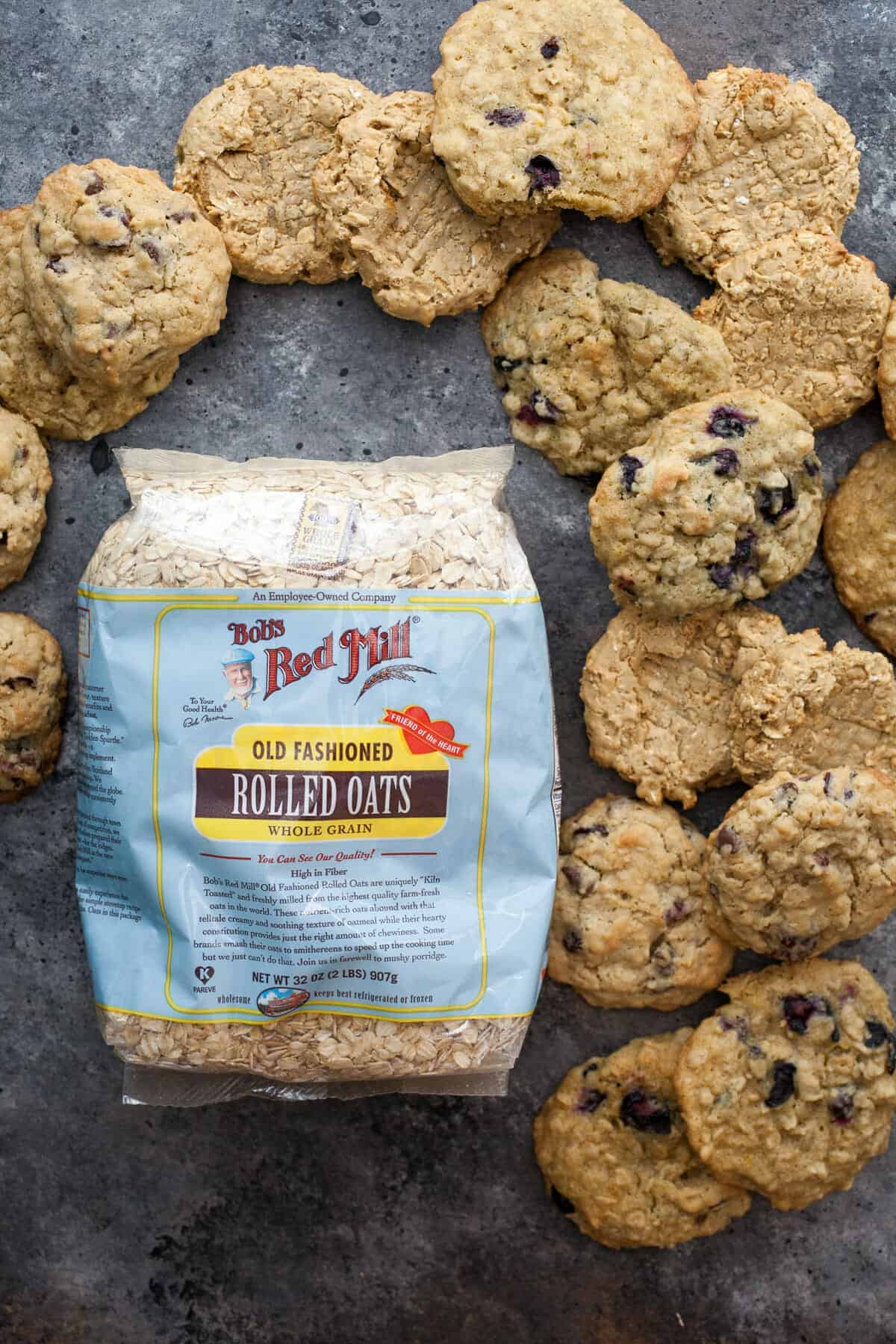 Oatmeal Cookies Three Ways: Basic oatmeal cookies with three new twists on them. If you're an oatmeal cookie fan, you'll want to try these! Versions include cherry chocolate, blueberry lemon, and peanut butter banana. | macheesmo.com