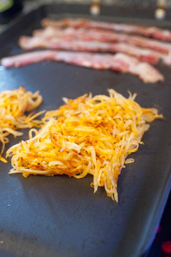 Making Hash Browns for Hash Brown Egg Nests